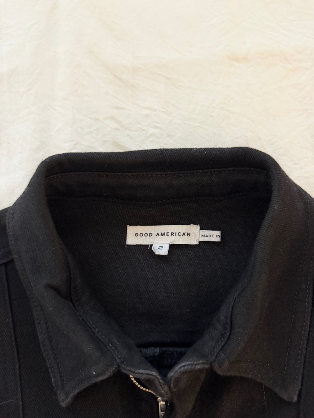 Good American Black Short-Sleeve Jumpsuit - Picture 2 of 3